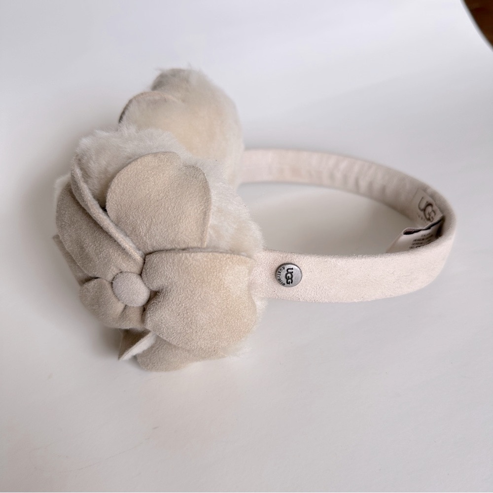 UGG Beige Floral Ear Muffs